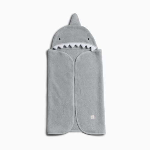 Tiny Kind Cozy Critter Organic Towel - Shark, 0-12 M