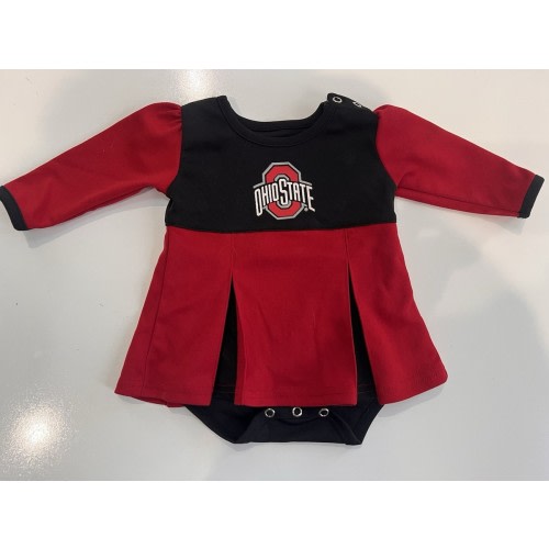 Ohio State baby/infant girl Osu newborn girl Buckeyes baby Cheerleader 0-3 Month