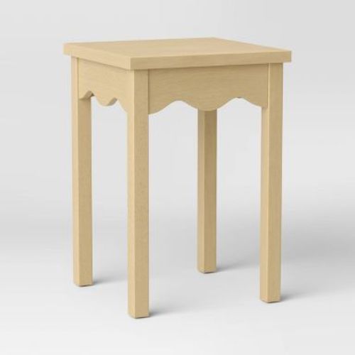 Wavy Accent Side Table Natural - Room Essentials™