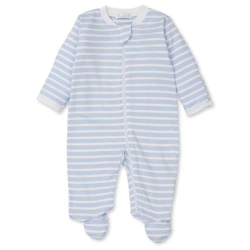 Team Stripes Zippered Footie