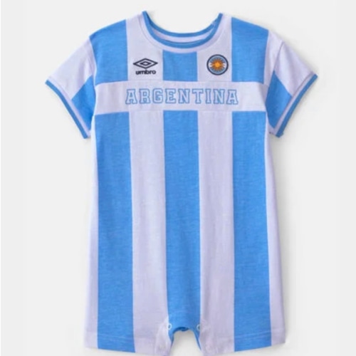 Baby Umbro Argentina Soccer Romper - Light Blue/White | Carter's