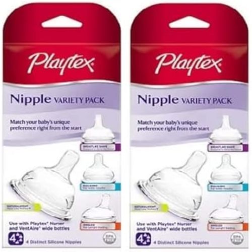 Baby Bottle and Silicone Nipple (Variety Pack Medium)