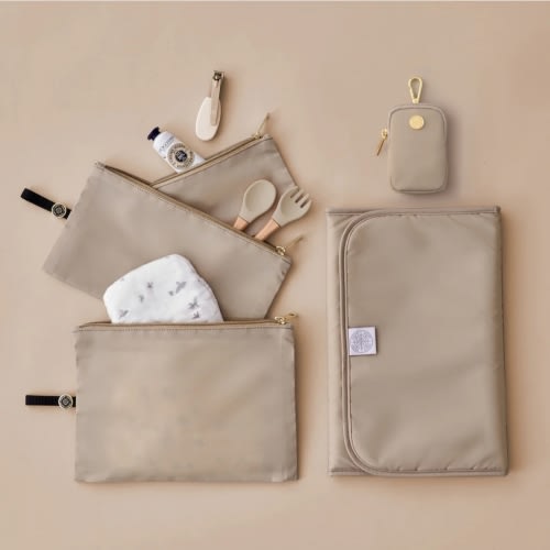 HAPP Brand Expandable Packing Pouches - Beige