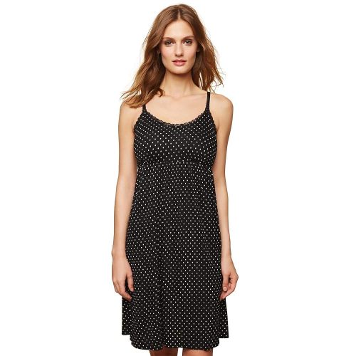 Motherhood Maternity Women's Lace Trim Clip Down Nursing Nightgown & Lounge Dress for Breastfeeding