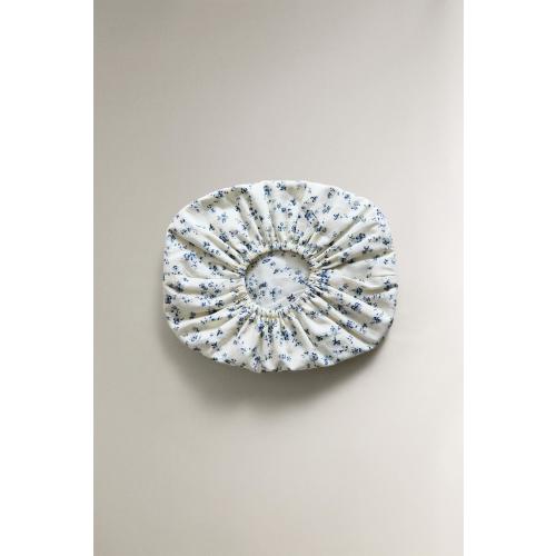 BLUE FLORAL COTTON WIPE HOLDER