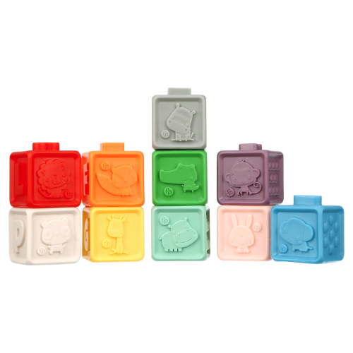 Fisher-Price 10-Piece Soft Bath Blocks Set, Bath Toys for Infants, 12+ Months