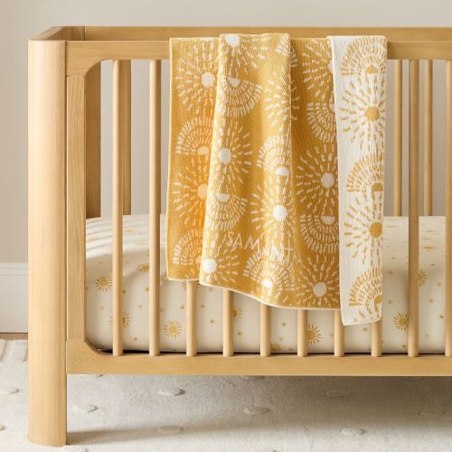 Sun Knit Reversible Jacquard Baby Blanket