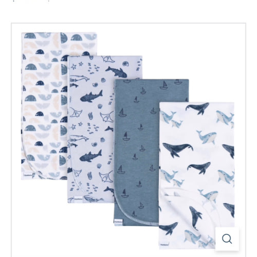 4-Pack Baby Boys Coastal Calm Flannel Blankets – Gerber Childrenswear