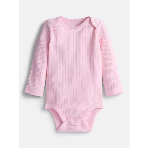 Wonder Nation Baby Girls Bodysuit with Long Sleeves, Sizes 0-24 Months