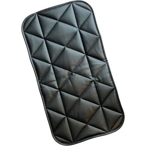 Quilted Padded Vegan Leather Floor Mat Diaper Changing pad Mat | Play mat Baby Toddler Infant by UniklookTummy Time Mat Crawling Waterproof Baby Infant Floor Mat 16”x30” (Raven-Black)