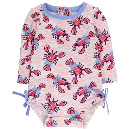 Swimsuit - 12-18M (Color: Pink Lobster Lagoon)