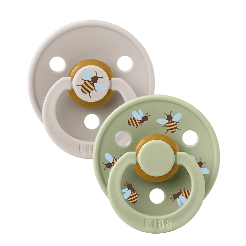 STUDIO Colour Pacifiers 2 Pack Bumblebee - Mushroom/Sage