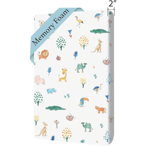 Cotton 38x24 Baby Mattresses-Pack and Play Mattress,Pack N Play Mattresses,Playpen Mattress for Pack N Play Excluded - Thick Firm Washable Hypoallergenic Breathable Soft Memory Foam Portable