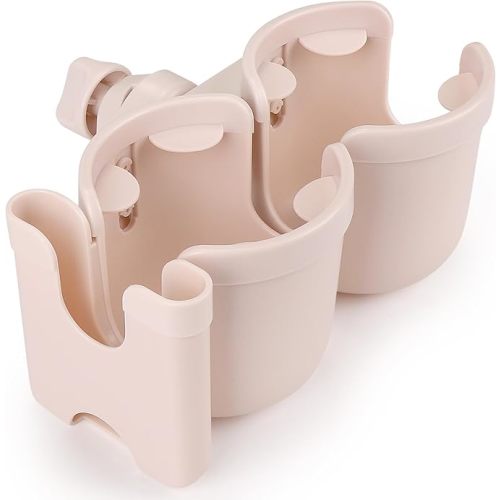 Accmor Stroller Cup Holder with Phone Holder, Bike Cup Holder, Universal Cup Holder for Uppababy Nuna Doona Strollers, 2-in-1 Cup Phone Holder for Stroller, Bike, Wheelchair, Walker, Scooter
