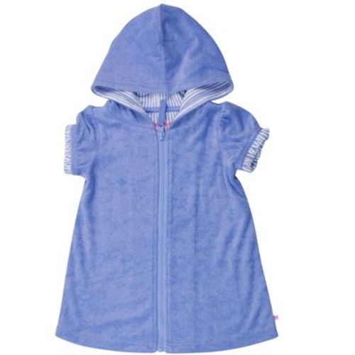 RuffleButts Girls Terry Full-Zip Cover Up