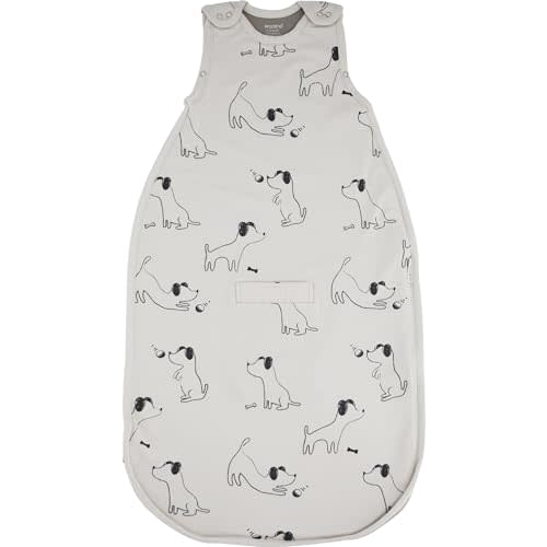 Woolino 4 Season Sleep Sack - Ultimate Merino Wool Sleeping Bag - Two-Way Zipper Adjustable Universal Size Sleep Sack for Baby (2-24 Months) - Puppy