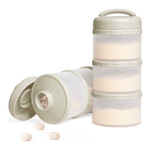 Amazon.com: Termichy Stackable Formula Dispenser Portable Milk Powder Container, 2 Pack, Warm Grey