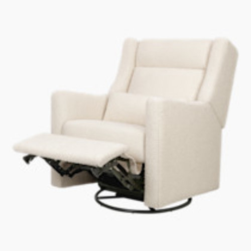 babyletto Kiwi Plus Power Recliner and Swivel Glider - Performance Ivory Boucle