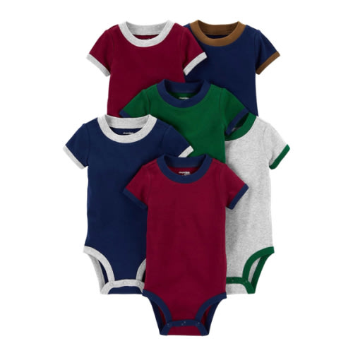 Simple Joys by Carter's Baby-Boys 6-Pack Short-Sleeve Bodysuit