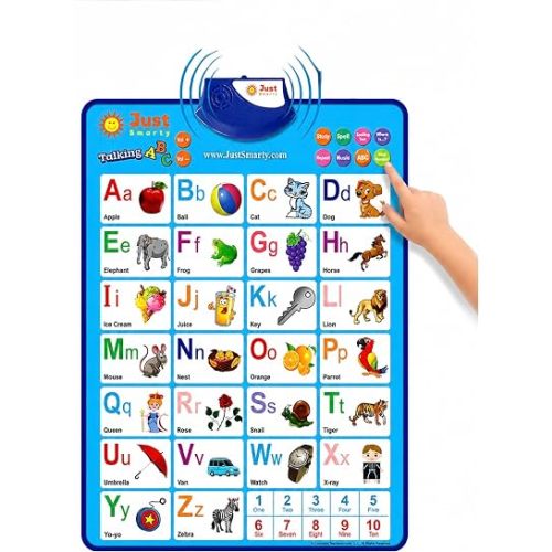 Just Smarty Interactive Alphabet Wall Chart, Blue