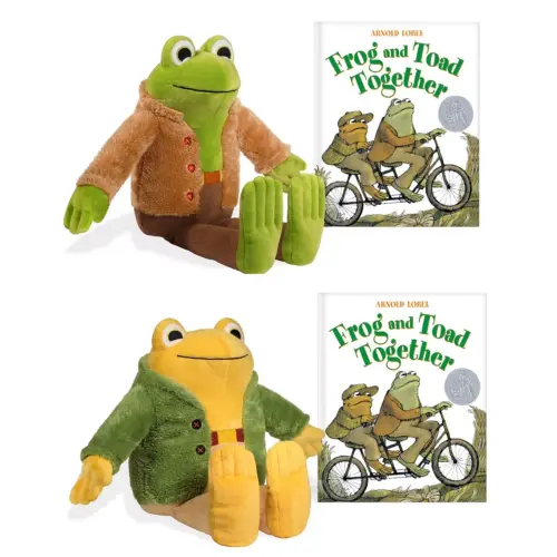 4pc BUNDLE- Arnold Lobel’s FROG & TOAD 13” & Book SET Plush Gift Soft Stuffed