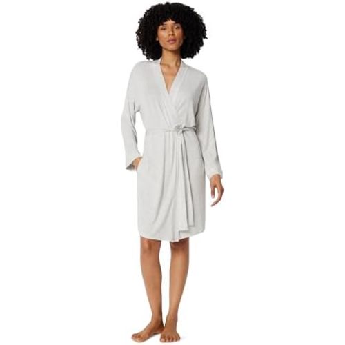 Amazon Essentials Women's Long Sleeve Robe, Modal-Blend Bathrobe