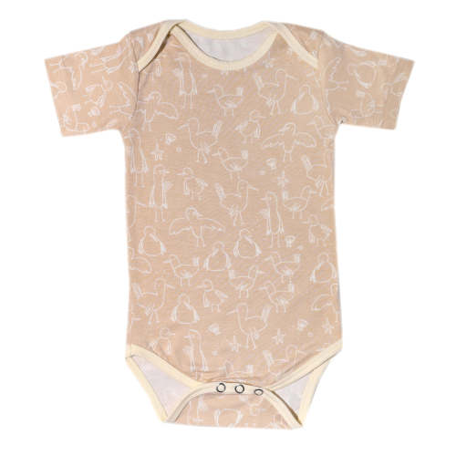 Short Sleeve Bodysuit - Sandy