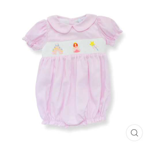 Girls Princess Smocked Bubble