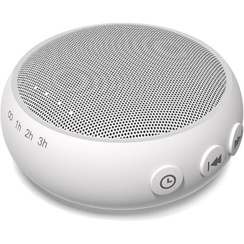 Sleep Sound Machine White Noise Machine with 32 Calming Sounds 36 Volume Levels Pink Brown Noise Machine for Baby Kid Adult with 4 Timer Noise Canceling Machine for Office Privacy (U-White)