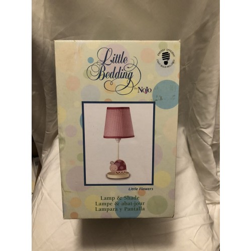 New In Box Little Bedding By NoJo Pink Lady Bug Lamp Sku WQ21
