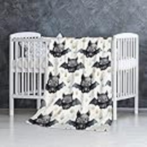 Bat Blanket Halloween Blanket for Boys Girls Gothic Stuff,40x30in | Bat Throw Blanket Halloween Gifts Gothic Blanket for Kids Adult Bat Gift Soft Blankets for Sofa Bed Decor