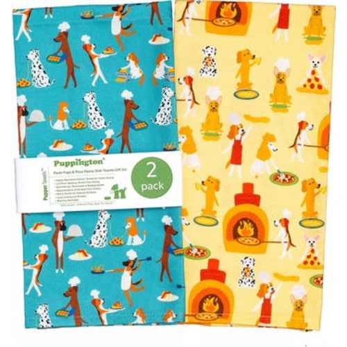 Dog Kitchen Towels - Pasta Pups & Pizza Pawty