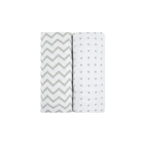 Baby Fitted Bassinet Sheet 2 Pack