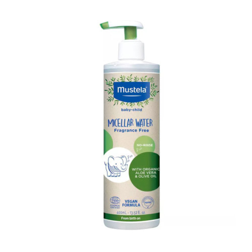 Certified Organic Micellar Cleansing Water -No-Rinse Natural Water Cleanser w/ Olive Oil & Aloe Vera - For Baby, Kid & Adult
