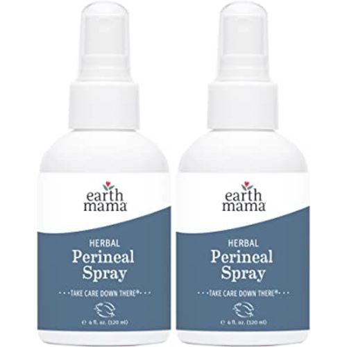 Earth Mama Herbal Perineal Spray | Safe for Pregnancy and Postpartum Recovery, Witch Hazel Natural Cooling Spray for After Birth Feminine Care Essentials, No Benzocaine or Butane, 4-Fl oz (2-Pack)