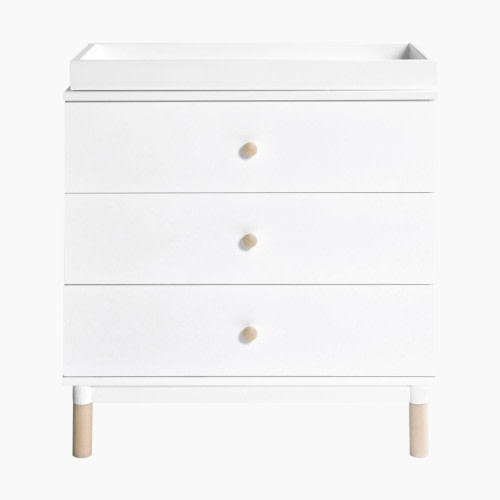 babyletto Gelato 3-Drawer Changer Dresser - White/Washed Natural