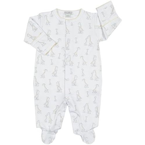 Kissy Kissy Unisex-Baby Giraffe Generations Print Footie - White