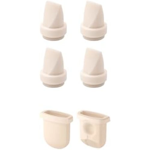 eufy Original Duckbill Valves (4-Pack) and Diaphragm (2-Pack) for Wearable Breast Pump E10/E20/S1/S1 Pro, Leak-Proof and Dust-Proof Breast Pump Replacement Parts