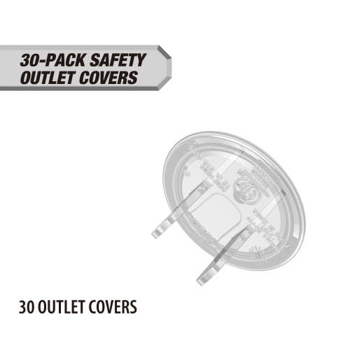 Hyper Tough 30-pack Safety Outlet Covers