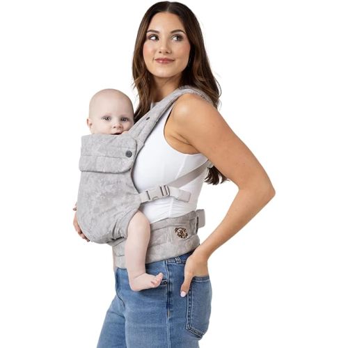 Mabē Monarch Ergonomic Baby Carrier - Premium Cotton Soft Structured Infant Carrier with Hip Healthy Design, 3 Carry Positions for Newborn to Toddler (7-35lbs) (Ashland Camo)