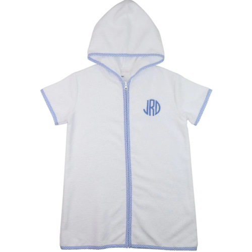 Blue and White Terry Coverup – Cecil & Lou