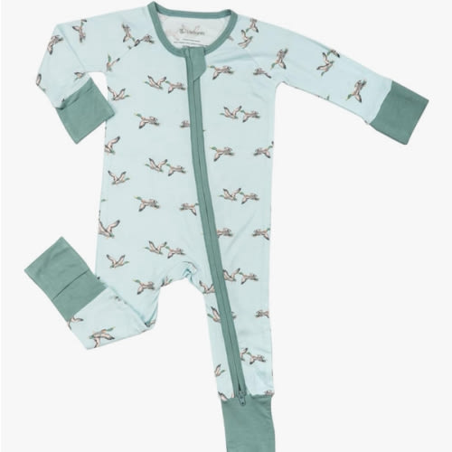 LollyBanks Baby Pajamas, 2-Way Zipper Romper, 95% Viscose Made from Bamboo and 5% Spandex, Baby Sleepers