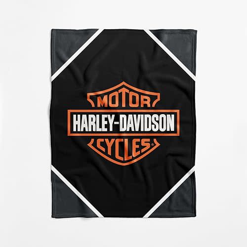 Harley-Davidson Classic Framed Silky Soft Swaddle Blanket, 40 x 50 in