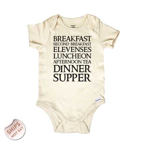 What About Second Breakfast Baby Bodysuit, Funny Baby Clothes, Natural Baby Romper, Cute Baby Sweater, Baby Shower Gift, 2001114