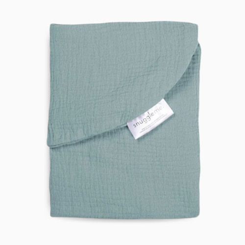 Snuggle Me Organic Infant Lounger Muslin Cover - Slate