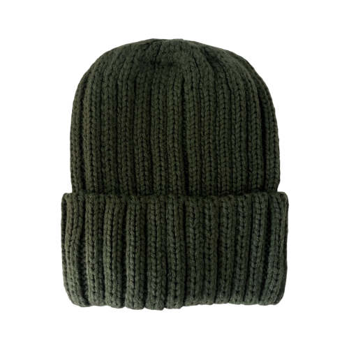 Chunky Knit Hat, Forest