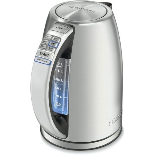 Cuisinart Electric Kettle, 1500W Fast Heating, 6 Temp Presets, 1.7L
