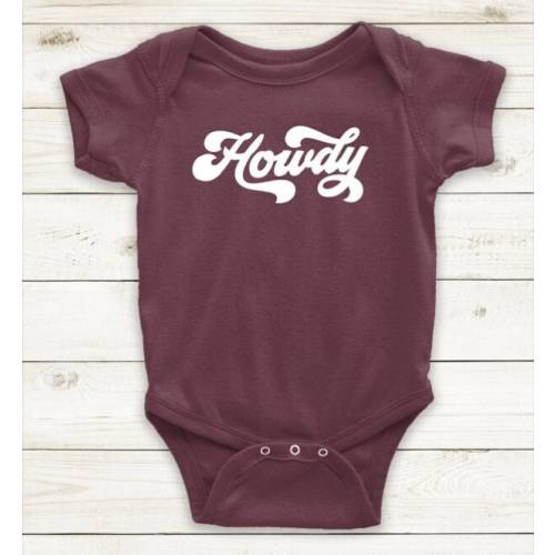 Howdy™, Howdy™ Ags, Howdy™ Aggies, Howdy™ Outfit, Gig ’Em Aggies ®, Texas A&M ® Shirt, TAMU ®, Gig 'Em Baby, Gig Em Shirt, Aggie Shirt