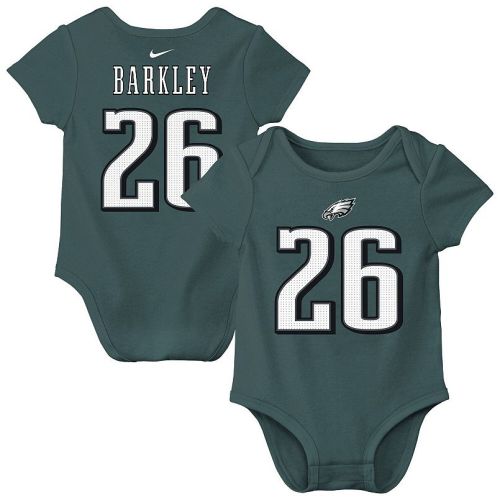 Newborn & Infant Nike Saquon Barkley Midnight Green Philadelphia Eagles Player Name & Number Bodysuit