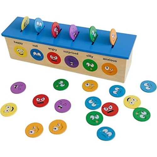 Emotions Coin Drop | Identify Feelings, Social Emotional Learning, Preschool Learning Resources, Emotions for Toddlers, Calming Toys for Kids, Toddler Educational Toys, Emotional Intelligence